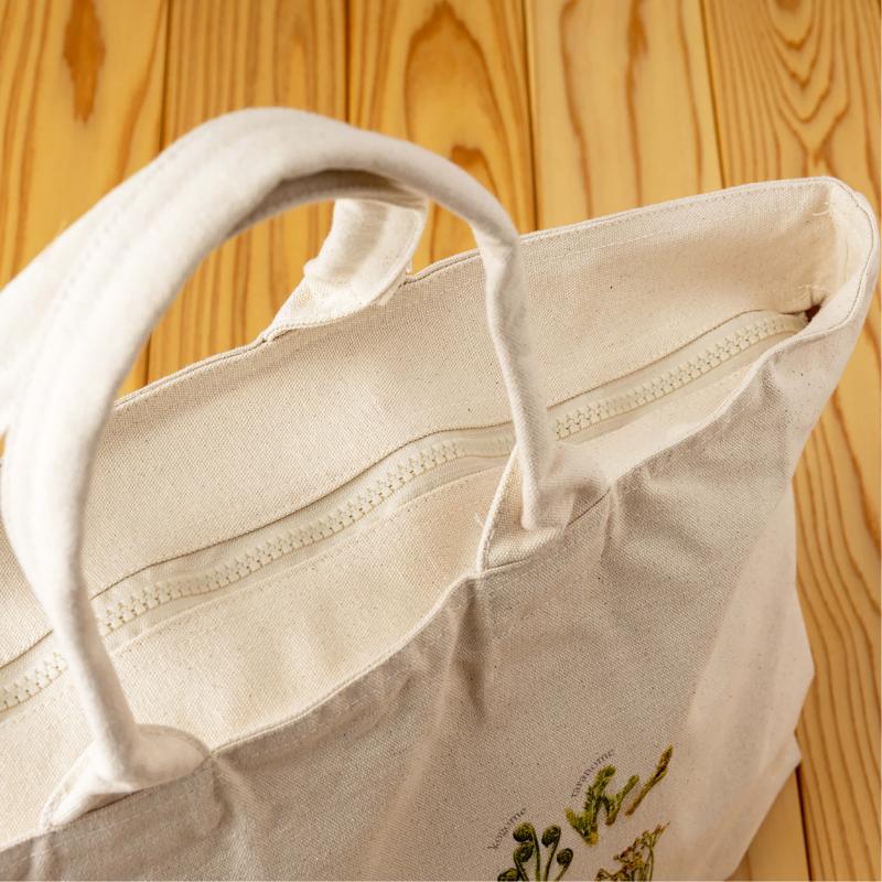 ［着る山菜］山菜図鑑トラベルトート　ナチュラル