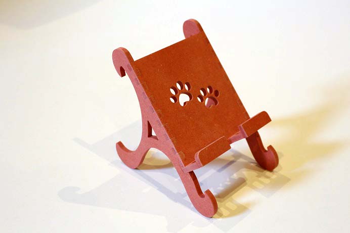 アニマルスマートフォンスタンド ネコ　赤