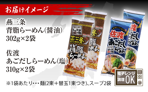 新潟 ご当地ラーメン 2種 燕三条背脂 佐渡あごだし 計8食 替え玉付き  乾麺 らーめん しょうゆ しお ラーメン 食べ比べ お取り寄せ ご当地 グルメ ギフト 松代そば善屋 新潟県 十日町市