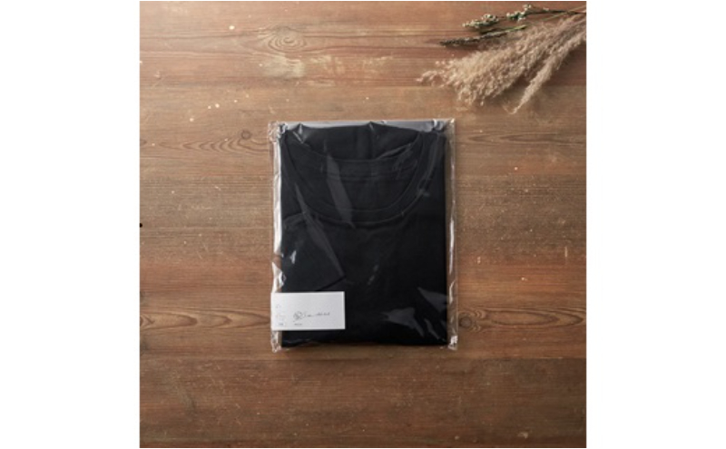 《絹生活研究所》インナー／メンズ／長袖／ブラック／Mサイズ