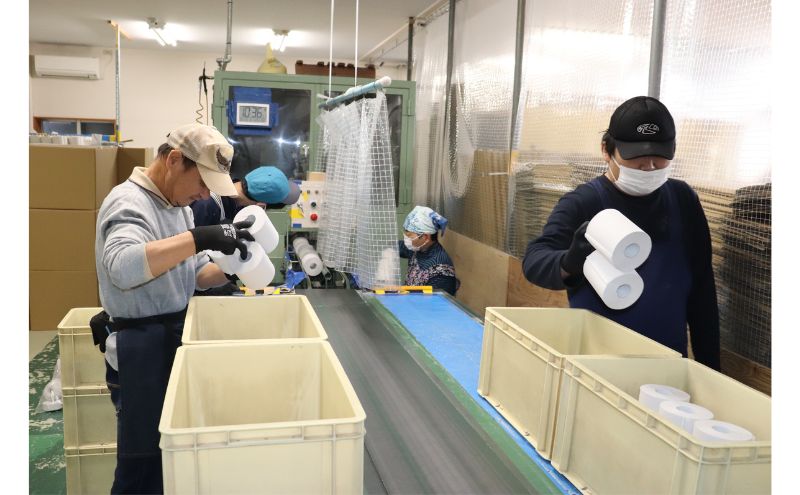 トイレットペーパー定期便「包装なしB3」【障がい者支援の返礼品】全3回（50ロール×3回）