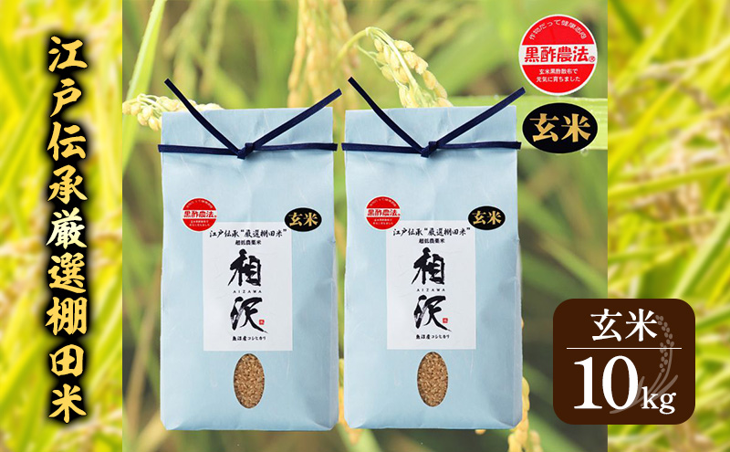 【玄米】江戸伝承厳選棚田米１０kg（５kg×２）