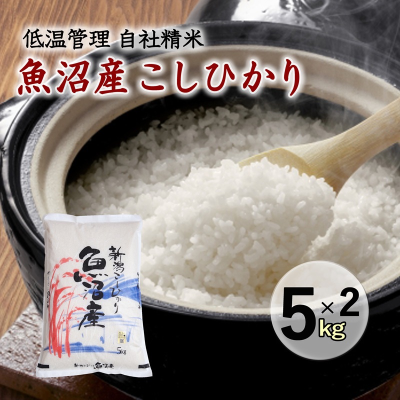魚沼産コシヒカリ　厳選　低温管理　自社精米　5kg×2袋　新潟　こしひかり