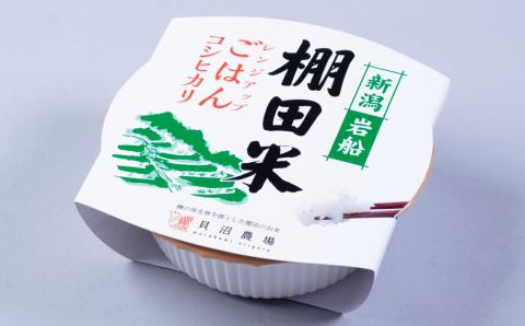 【令和7年産米】新潟県村上市岩船産 棚田米 コシヒカリのパックごはん (150g×12個) A4216