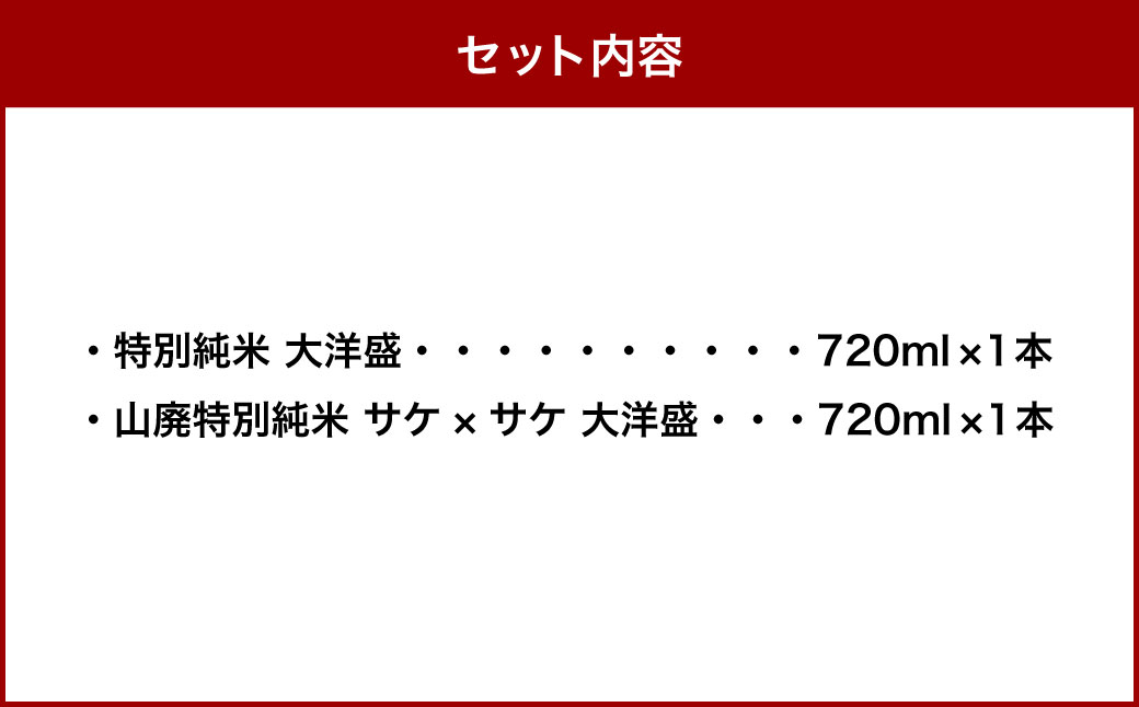 大洋盛 セット STJ（720ml 飲み比べ 2本セット）