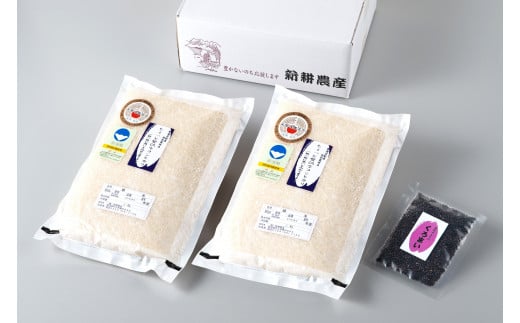 【新米受付・令和7年産米】NA4170 【新潟県岩船産】特別栽培米・ちょっと贅沢なこしひかり4kg＆古代米50ｇセット