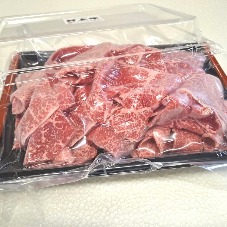 【数量限定】【訳あり】簡易包装　村上牛切り落とし500g　1031010