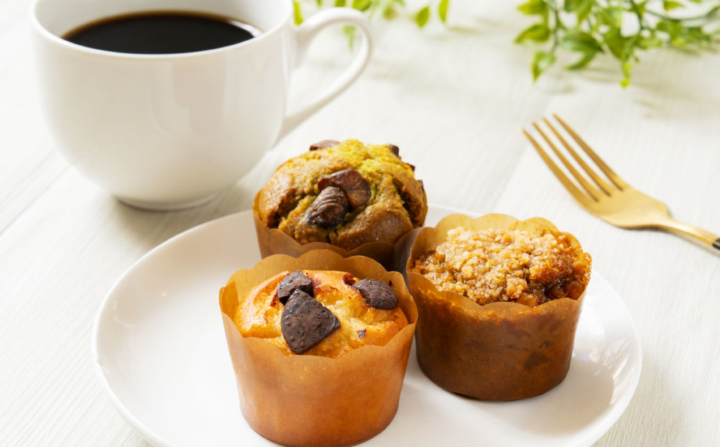 クマさんときのこのお菓子缶入り グルテンフリー マフィン 5個入り A4236