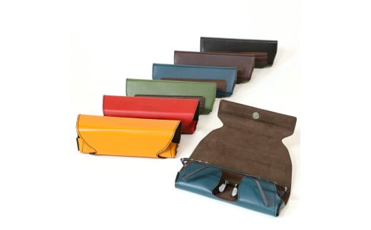 【こだわりの革アイテム】メガネケース（チョコ）［セミラージーサイズ］1087027