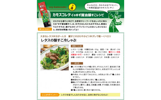 A4193 新感覚調味料「醸すこ（KAMOSCO・カモスコ）60ml」2種類×3本セット（合計6本セット）