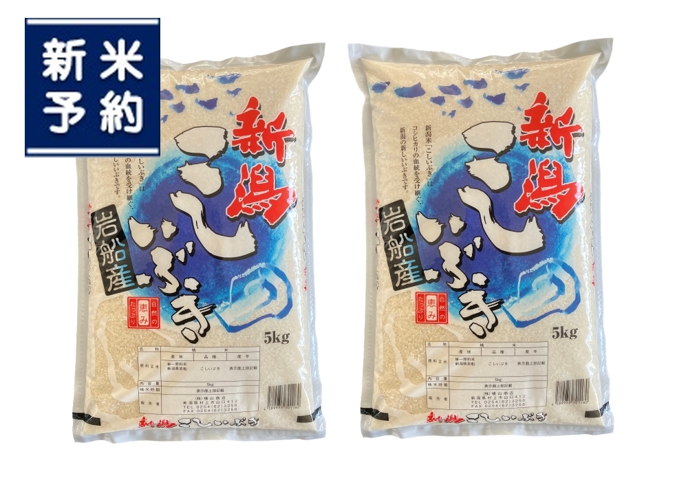 新米受付・令和6年産米】新潟県産 こしいぶき 5kg×2袋（合計10kg） 精米 お米 白米 1033001N: 村上市ANAのふるさと納税