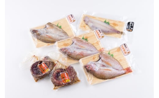 ノドグロ・ヤナギカレイ一夜干しとタコの味噌漬けセット 干物 海産物 食べ比べ セット 1038004