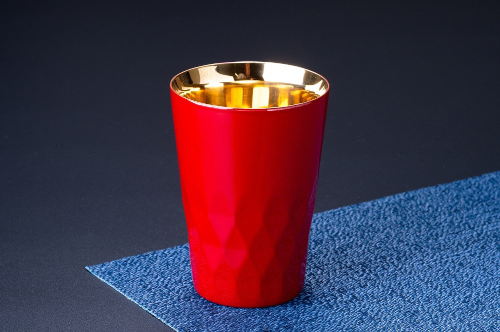 漆塗り ステンレス タンブラー【朱】260ml 1071004