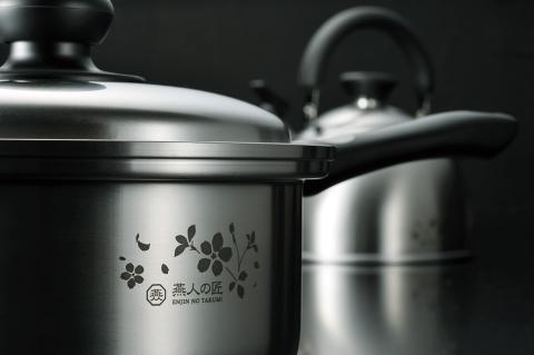 ETS-1500 燕人の匠 [桜吟] ステンレス両手鍋20cm & 片手鍋18cm & ケトル2.5L