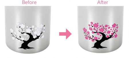 EJK-350 感温タンブラー440ml 桜