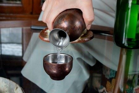 折燕ORI-EN 二重徳利2合 COPPER RED