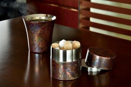 折燕ORI-EN 茶筒(M)・茶み COPPER RED