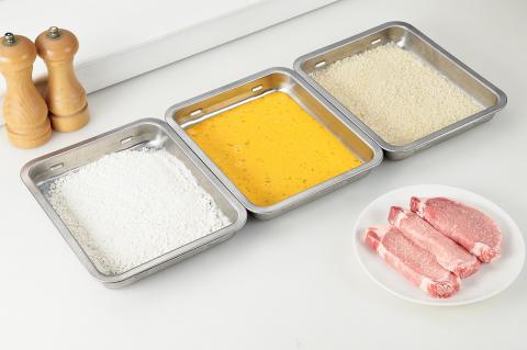 SUS-B500 流石 ステンレスバット2枚(フタ・アミ)