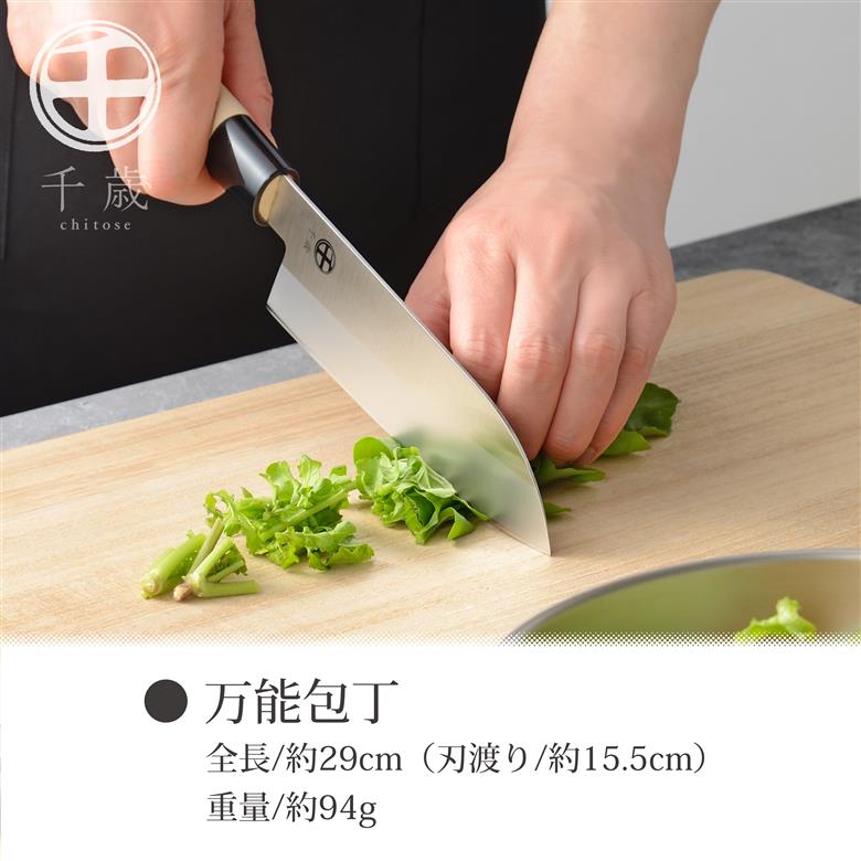 千歳 モリブデンバナジウム鋼 和包丁 2本セット CS-059