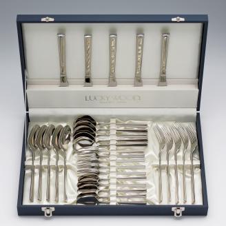 ラッキーウッド「グッドデザイン賞受賞」〈ロマンス〉30本 ディナーセット(5客用)