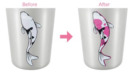 EJK-401 感温タンブラー420ml 錦鯉