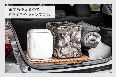 2電源式コンパクト電子保冷保温ボックス(HR-EB06W)