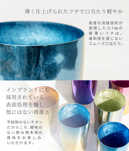 チタン二重タンブラー 彩光 ライト グラデーションG19 270ml グラデーションG19 ライト（270ml）（45,000円）