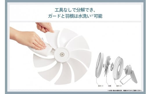 がっちりマンデーで紹介されました！ 【換気】首振りがいらないサーキュレーター (KJ-D783W)