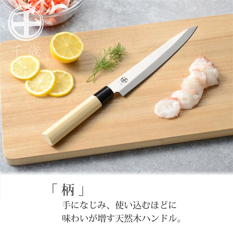 千歳 モリブデンバナジウム鋼 刺身包丁 CS-058