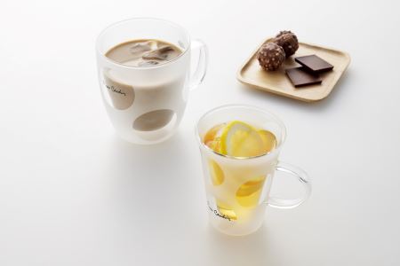ピエール・カルダン 耐熱2重マグカップ200ml & カトラリーペアセット【B】