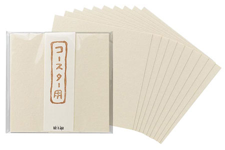 箔衣 2重ダルマカップ【桐箱入】越前和紙コースター添え