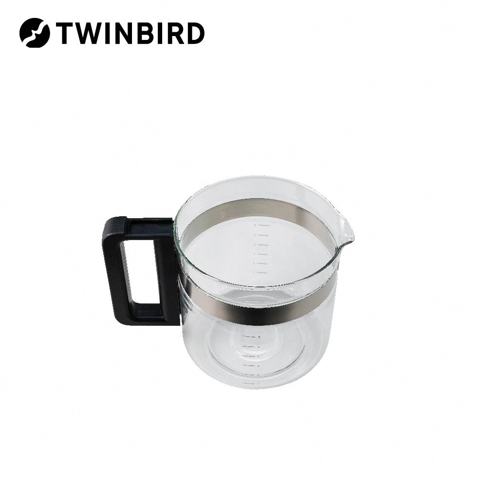 【部品】ガラスサーバー (フタなし) ツインバード 全自動コーヒーメーカー6杯用 (CM-D465B) 専用ガラスサーバー CM-D465-412P-JS