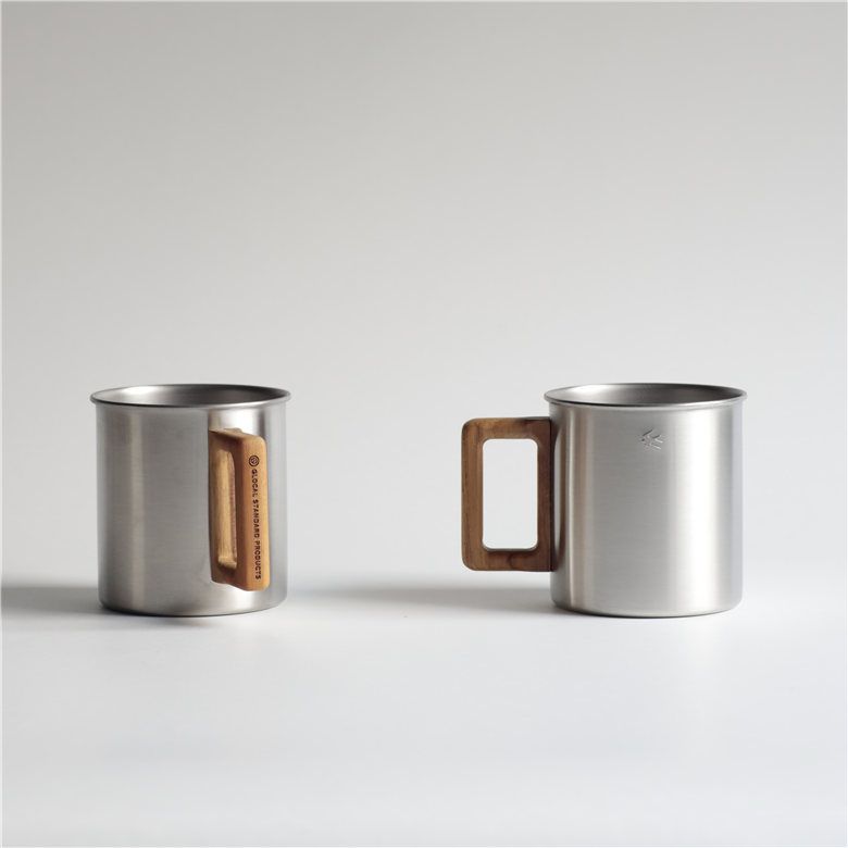 グローカルスタンダードプロダクツ TSUBAME / M&W Mug / Lサイズ 2個セット / シルバー