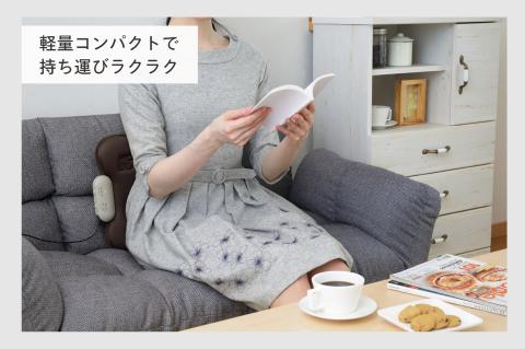 ホットシートマッサージャー HOT BEAT (ブラウン)(EM-2538BR)