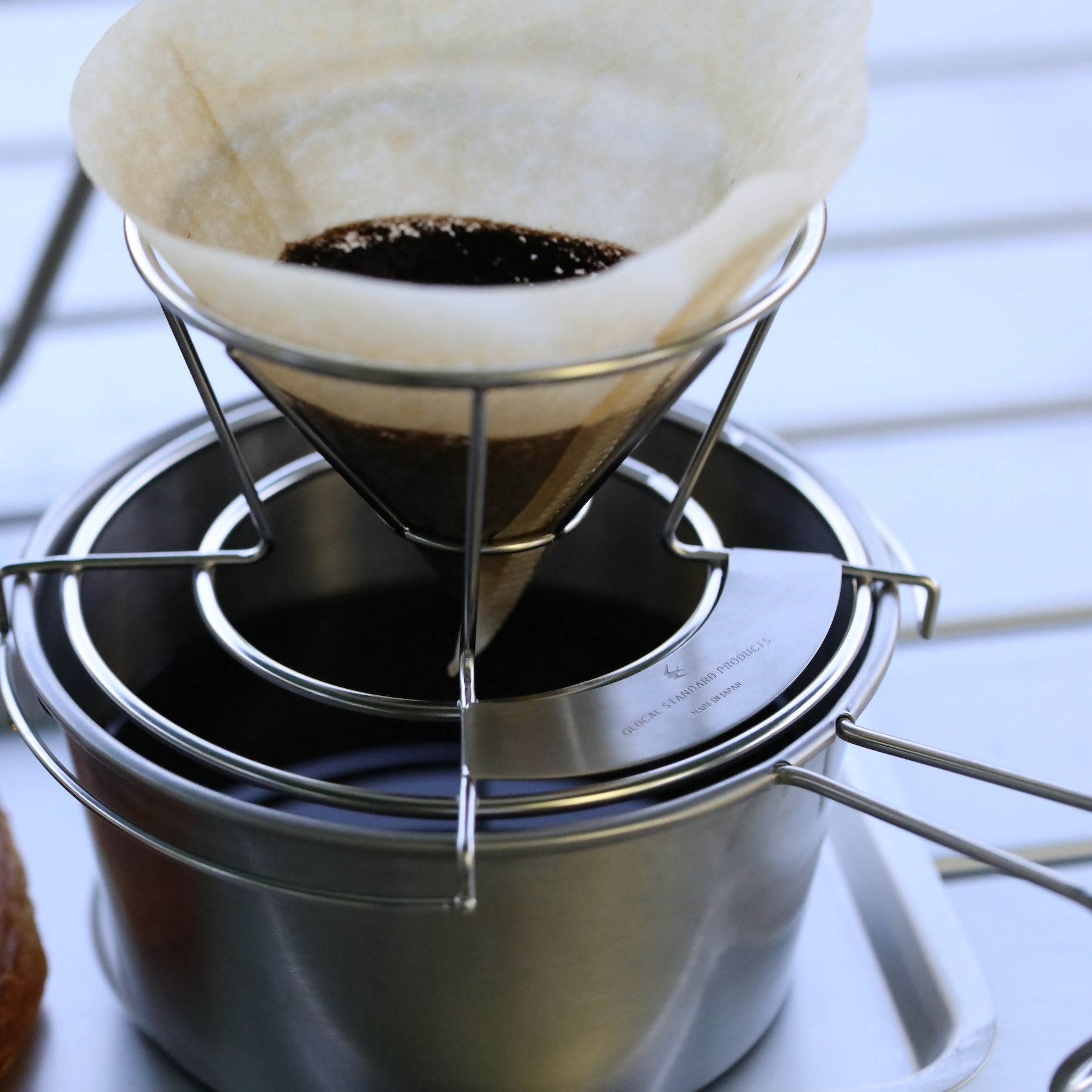 グローカルスタンダードプロダクツ TSUBAME / ワイヤードリッパー＆シェラカップ480ml セット / シルバー シルバー