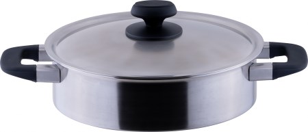 〈宮﨑製作所〉 サスティナ 浅型両手鍋25cm