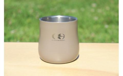 Outdoorscene 18-8ステンレス二重構造タンブラー カーキ