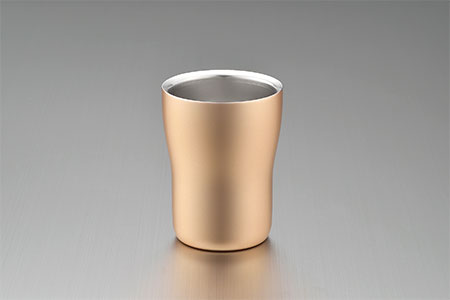 18-8ステンレス 二重構造エレガンスタンブラー シャンパンゴールド