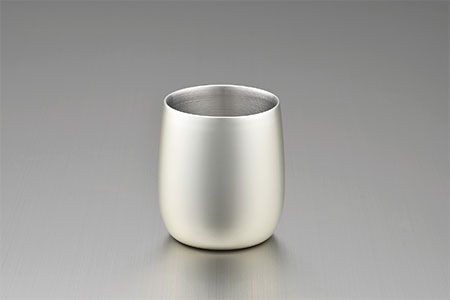 18-8ステンレス 二重構造エレガンスフリータンブラー シャンパンシルバー