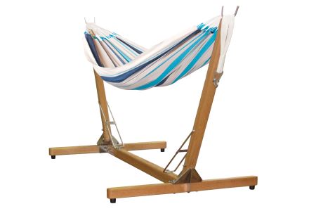 ウッドハンモックスタンド ハンモック「ラグーン」セット