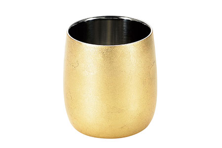 箔衣 2重ダルマカップ【桐箱入】越前和紙コースター添え