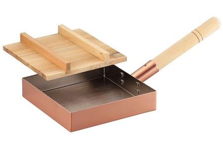 CNE117 本職用玉子焼き18cm (木蓋付)