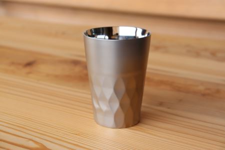 18-8ステンレス 二重構造 タンブラーS アーガイル柄