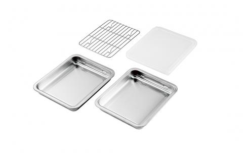 SUS-B500 流石 ステンレスバット2枚(フタ・アミ)