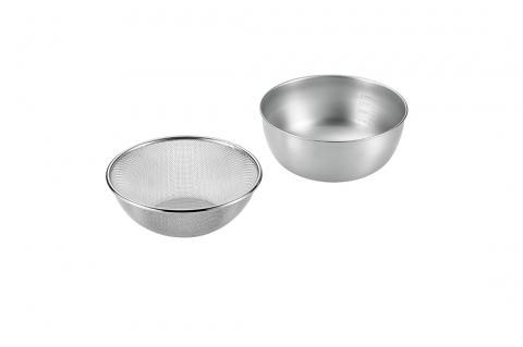 SUS-Z500 流石 ストロングメッシュザル22cm & ボウル21cm