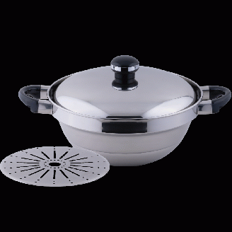 〈宮﨑製作所〉 オブジェ 段付鍋 18cm IH対応