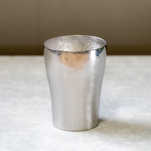 チタン二重タンブラー 玲 和み 銀鼠 250ml 銀鼠