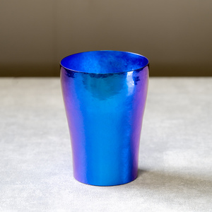 チタン二重タンブラー 玲 和み 群青 250ml 群青