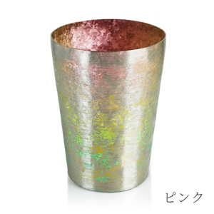 チタン二重タンブラー 鈦虹 ビアロック ピンク 400ml ピンク ビアロック（400ml）（52,000円）