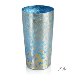 チタン二重タンブラー 鈦虹 プレミアム ブルー 350ml ブルー プレミアム（350ml）（52,000円）